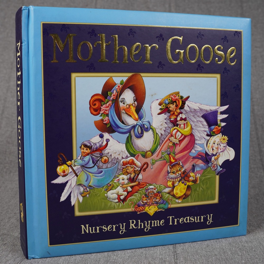 Mother Goose Nursery Rhyme Treasury Hardcover Gilt Edges 2002 - Read